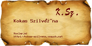 Kokas Szilvána névjegykártya